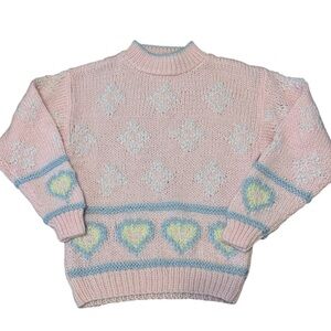 Soft Pink Pastel Women's Cowl Neck Sweater Sz M
